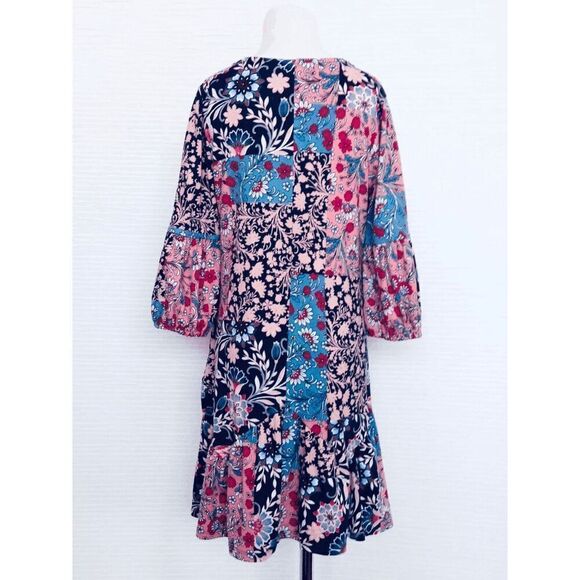 TRIXXI Girls 6/7 Patchwork Floral Print Dress - Picture 3 of 6
